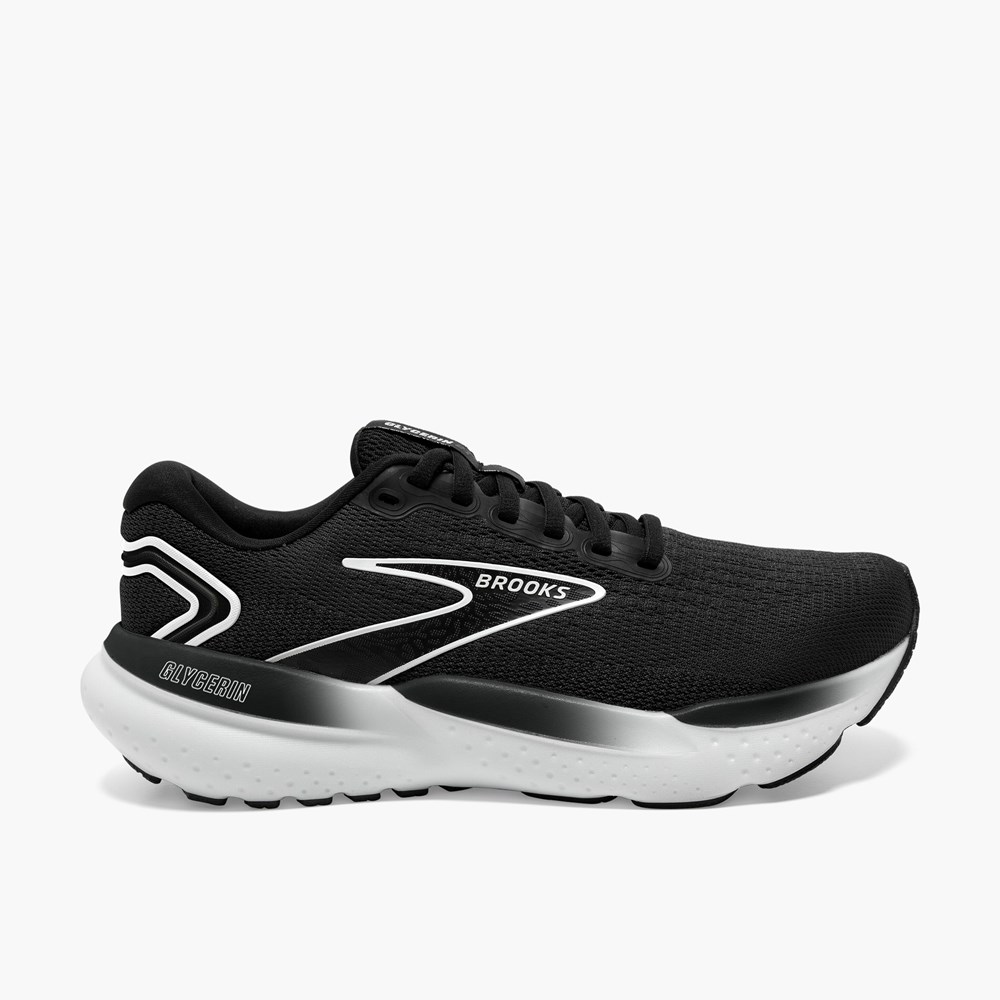 Chaussures Running Route Brooks Glycerin 21 Noir Grise Blanche Femme | JDY-6885990